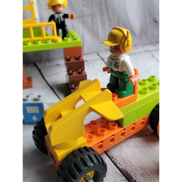 Dinosaur Building Block Toddler Set 3 Figures 2 Dinosaurs Extra Pieces - Picture 3 of 9